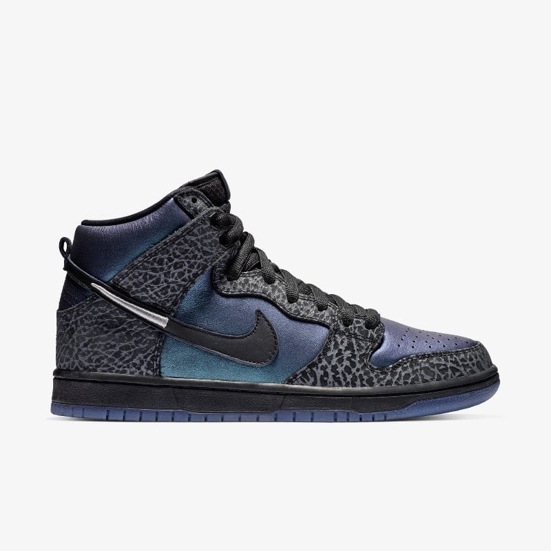 sb dunk high black hornet